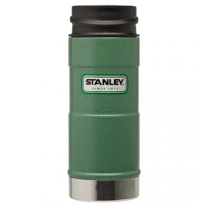 Термокружка Stanley Classic 1-Hand 0,35 л (10-01569-005), тёмно-зелёная
